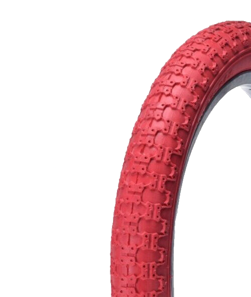 2 Fahrrad reifen BMX ROT 20 X 2.125 Zoll 57-406 Mantel Decke Set + Schlauch AV