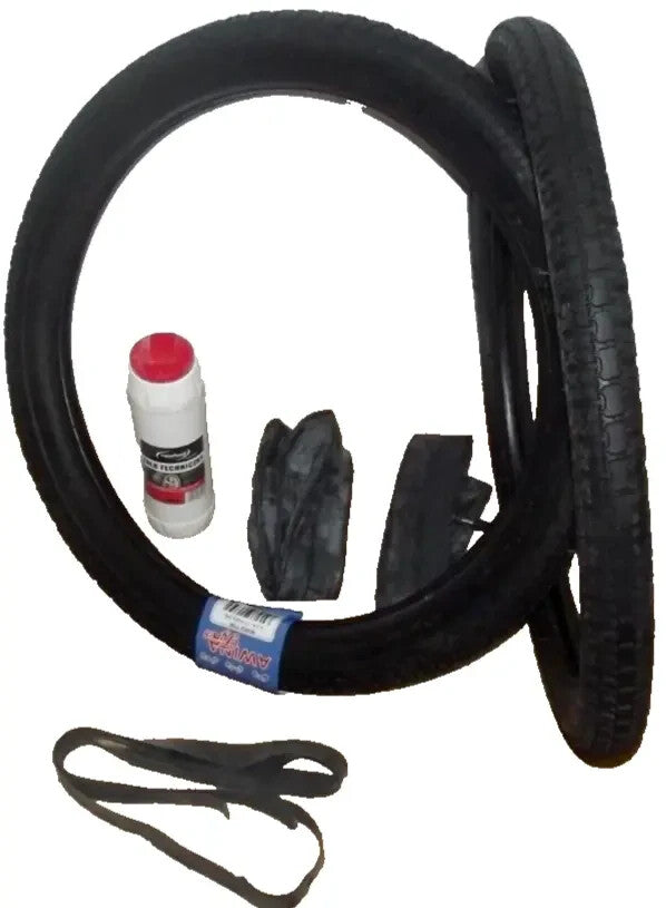 SATZ REIFEN inkl. Schlauch Band Talcum 2.25-17, 2 1/4- 17, Mofa, Moped, Mokick