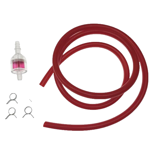 Benzinschlauch Klemme Benzinfilter Set 5x8 PVC Rot 1 meter Roller Mofa Moped