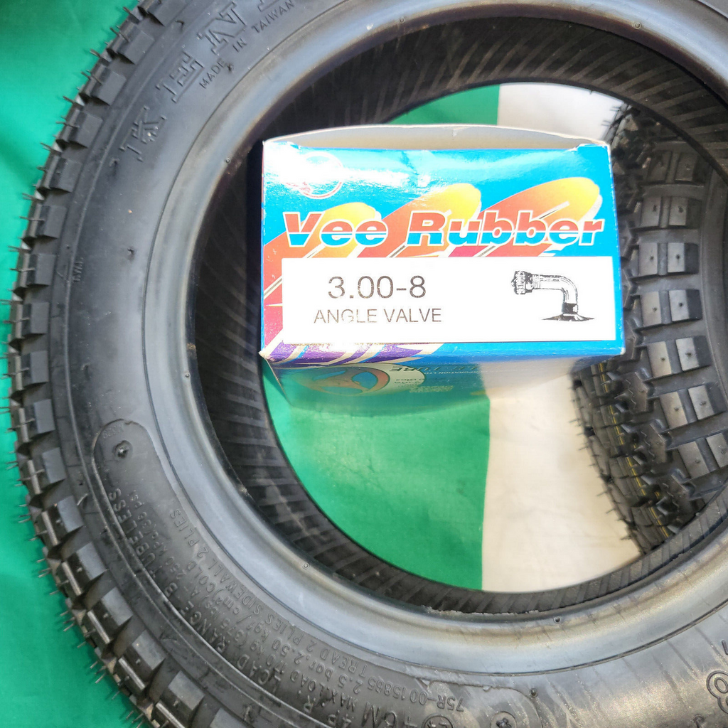 VESPA 2 REIFEN Set TT mit schlauch 90 ° 3.50 8 zoll VNA VNB VBB Faro Basso VN