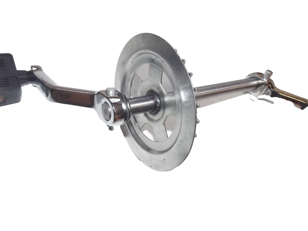 Tretwelle + 2 VOLL CHROM TRETKURBEL + bolzen PEDALE 28 Zähne Piaggio Vespa Ciao