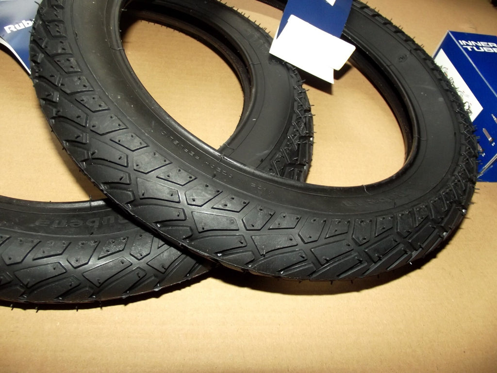 2x RUBENA Mantel REIFEN 47-203 12,5-1,75 und 2x 12"-Schlauch Kinderwagen Fahrrad