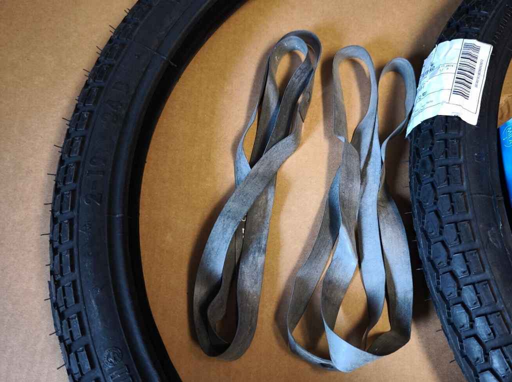 MOPED Reifen SET MIT BAND SCHLAUCH 2.00-19 Zoll 2 x 19 alt 23 x 2.00 Conti KKS10