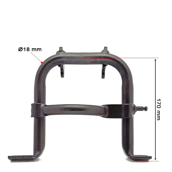 Schwarzer Hauptständer Mopedständer für Puch Maxi S 170 mm