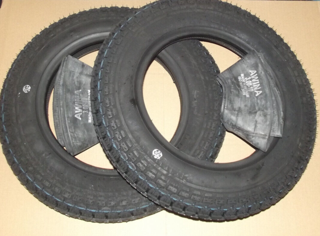 kenda K303A 42J Reifen + Schlauch 90° Satz 3.00 - 10 Zoll für VESPA PK 50 V50