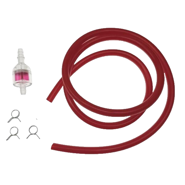 Benzinschlauch Klemme Benzinfilter Set Rot für Roller Mofa Moped Mokick