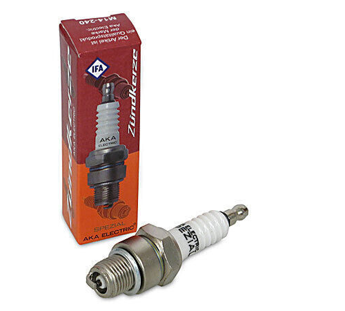 •simson Zündkerze M14-240 Aka S 50 51 Spezial Isolator (Kopf geriffelt) schwalbe