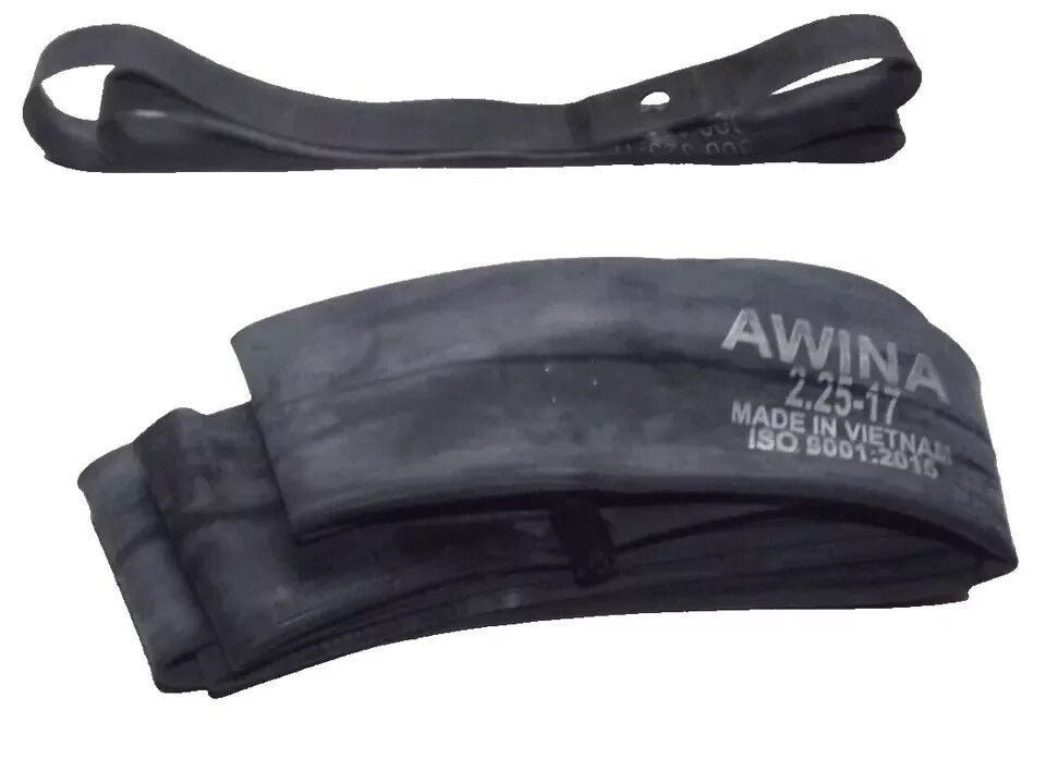 awina oldtimer rillen reifen mofa moped mokick 2.25-17 35 N mit schlauch/band