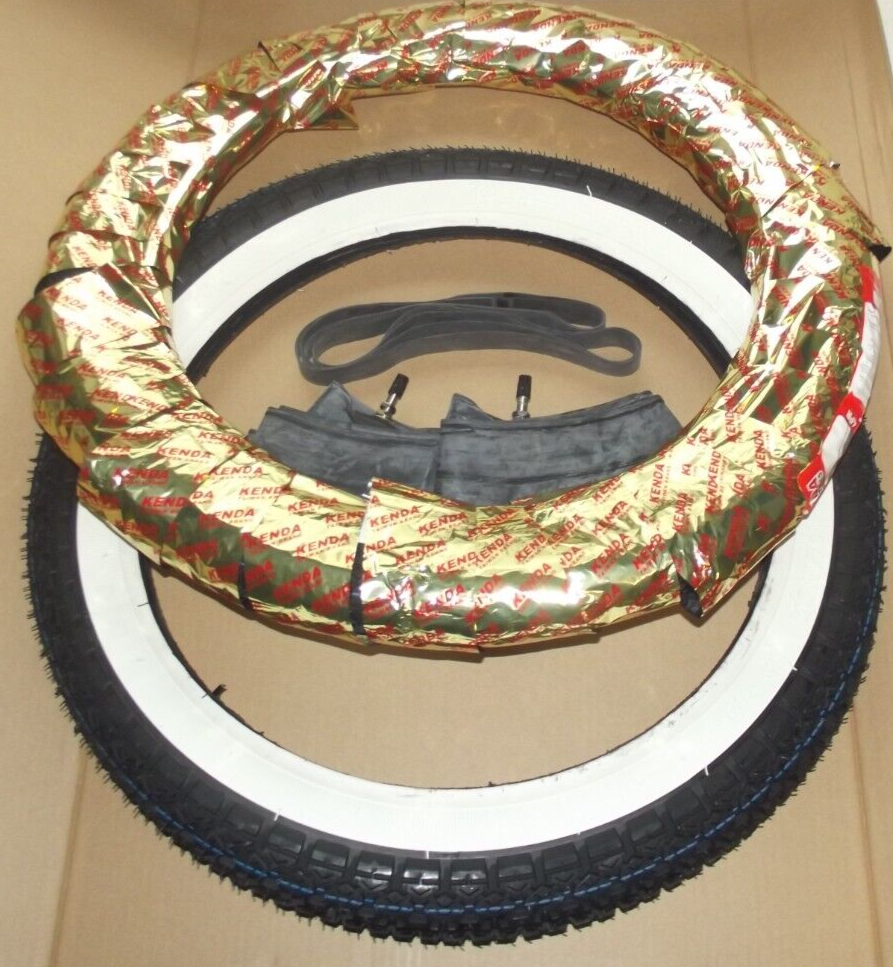 2x 2 1/2-19 41 P Weißwandreifen REIFEN SET 2,50x19 Kenda Mofa Moped KENDA K252