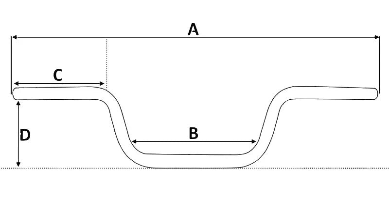 Lenker für Simson S50 S51 S53 S70 S83 Chrom Ø 22mm Kreidler KS Zündapp NEU!