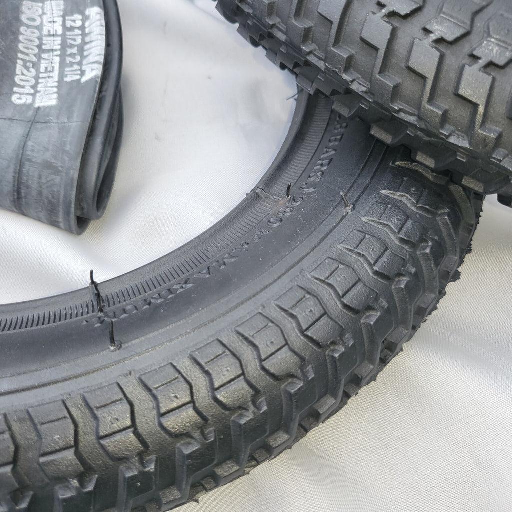 VEERUBBER 2x Reifen Schlauch 12"  Kinderwagen Kínderrad  12 1/2 x 2 1/4 (62-203)