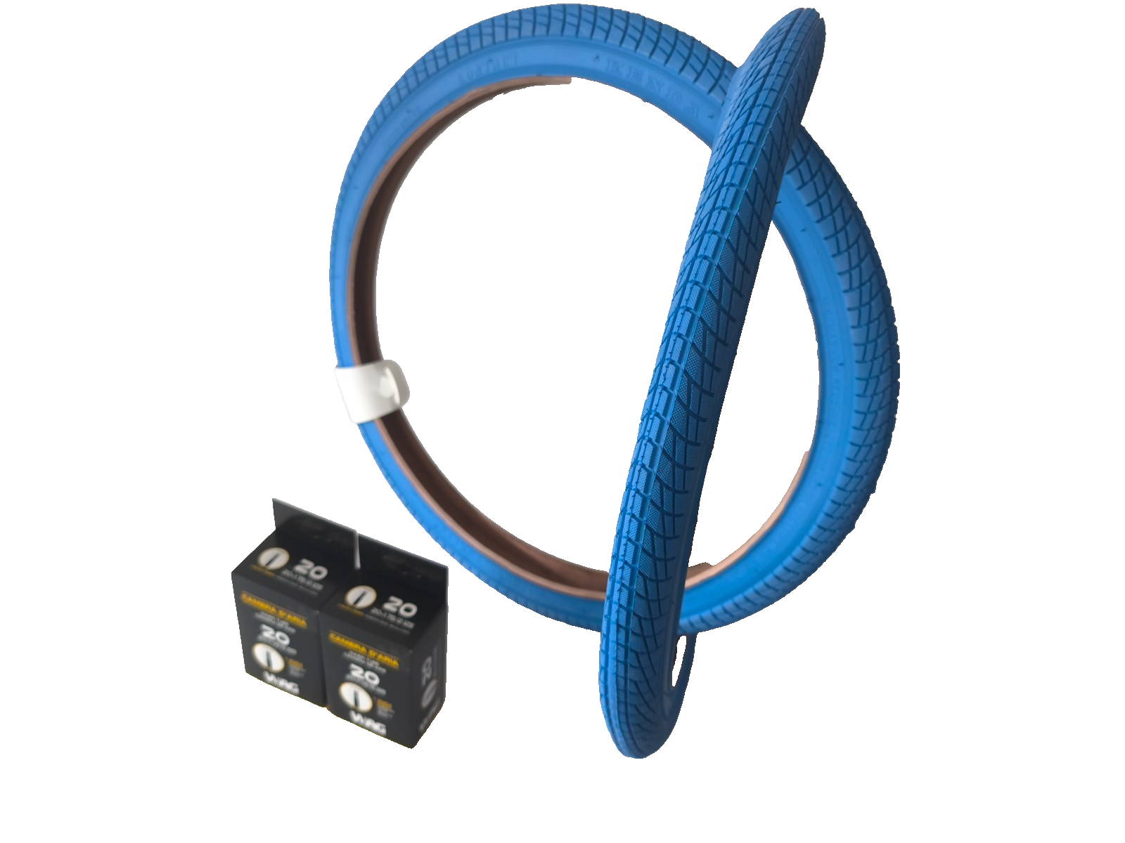 2x Kenda BMX Freestyle Fahrrad Reifen 20 " 20x1.75 47-406 2 x Schlauch AV BLAU