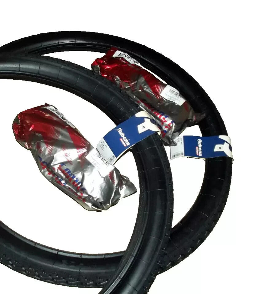 Moped Mofa 2 Reifen SET mit Schlauch Set 2-19 24B früher 23X2 heute 2.00-19 NEU