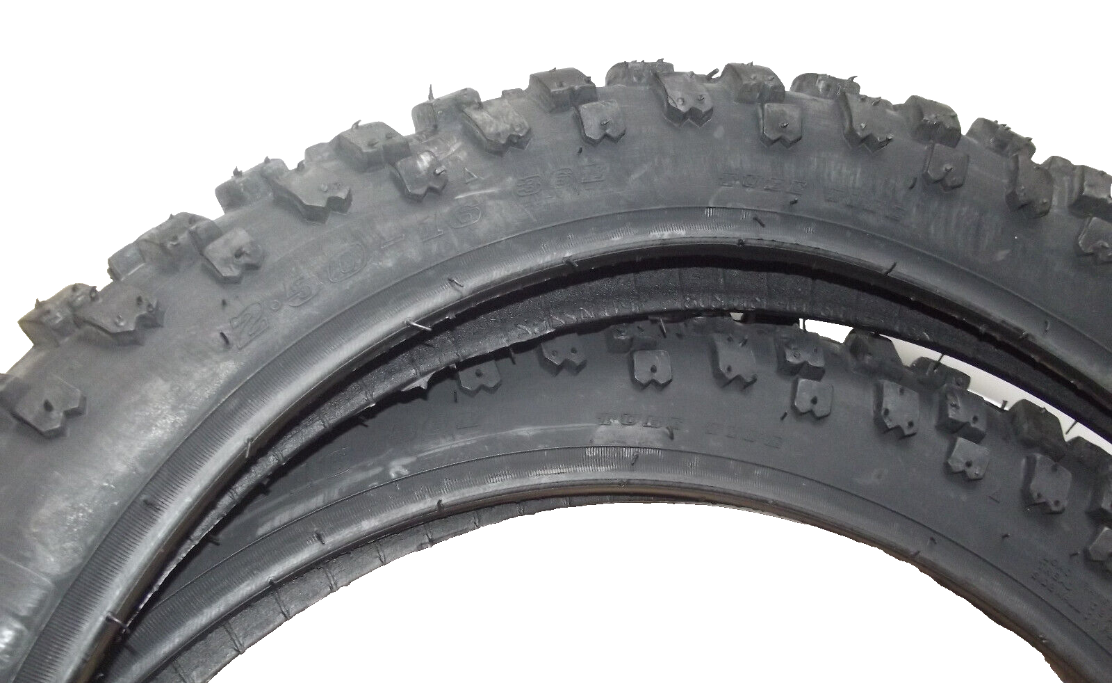 2x Reifen Reifensatz 2.50-16 2 1/2-16 36 L CROSS MOFA MOPED RENNEN TUNING