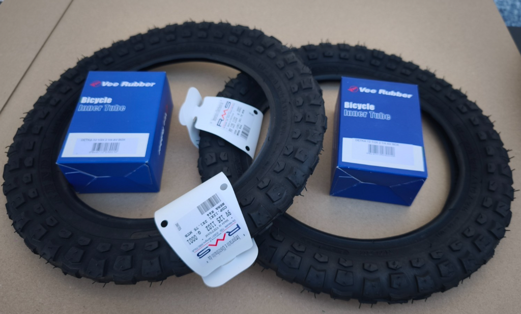 2 KENDA REIFEN 47-203 12,5-1,75 2 SCHLAUCH AV Kinderwagen Fahrrad PUKY ROLLER CR